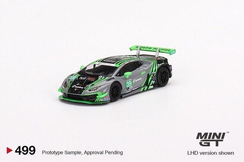 Miniatura Mini Gt Lamborghini Huracan Gt3 Evo 2Nd Place 1/64
